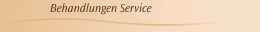 Behandlungen Service